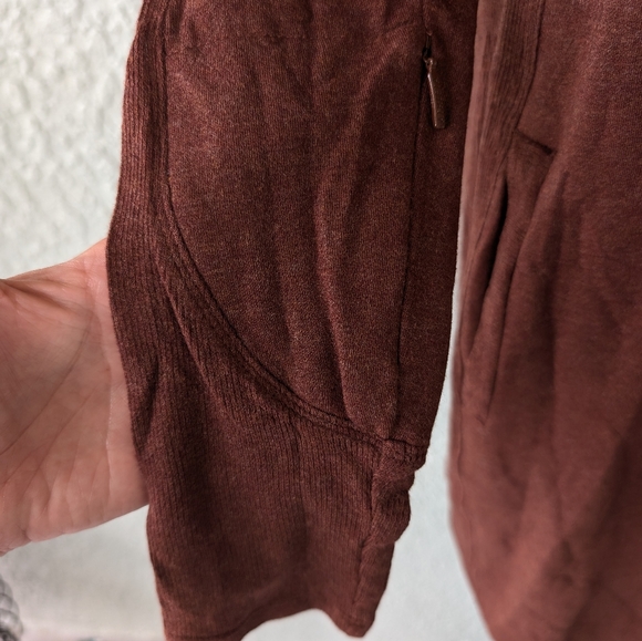 Athleta Plus brown Coaster Luxe Sweatshirt Dress size m - Picture 9 of 11